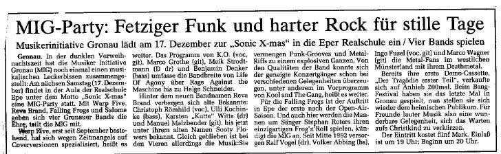 SonicX-MasFestivalam17.12.94,Vorankundigung,WN SonicX-MasFestivalam17.12.94,Vorankundigung,WN